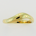 14 Karat Yellow gold subtle-wave band